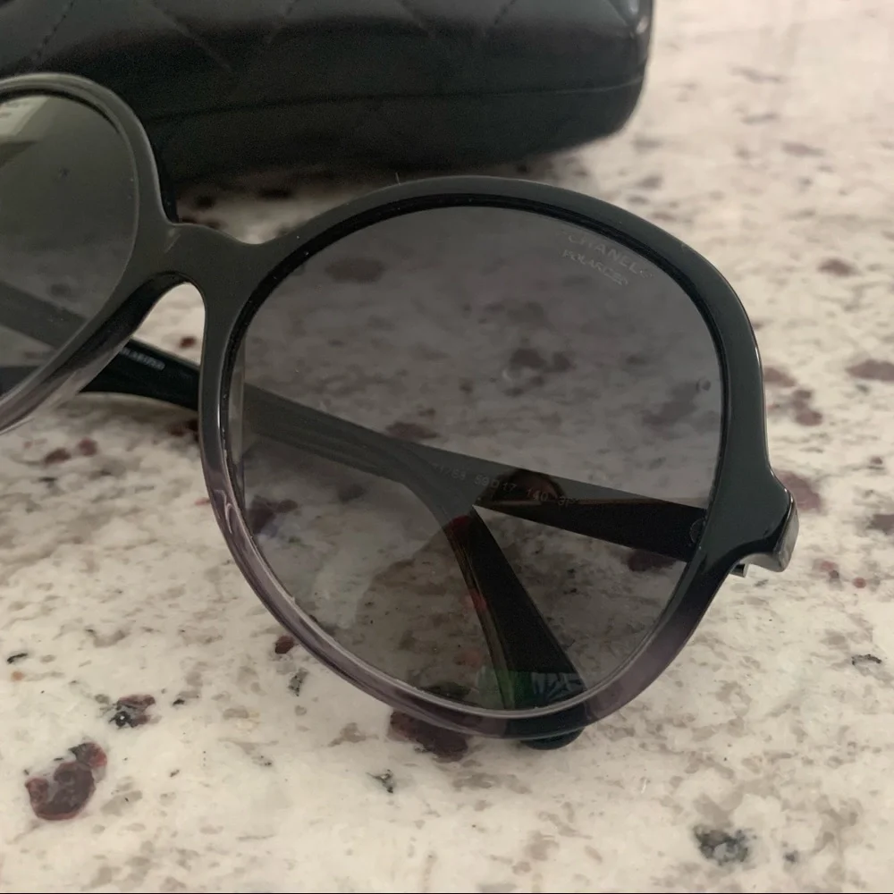 Authentic CHANEL 5351 1561/S8 59 17 140 3P polarized‎ sunglasses w/case